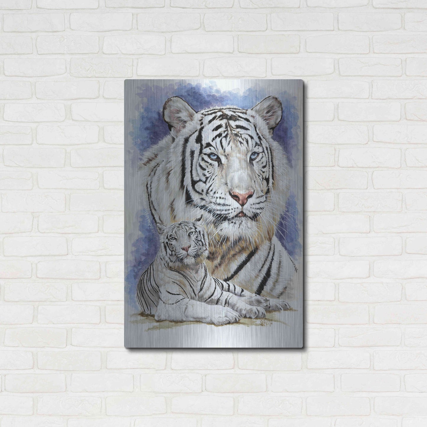 Luxe Metal Art 'Dignity' by Barbara Keith, Metal Wall Art,24x36