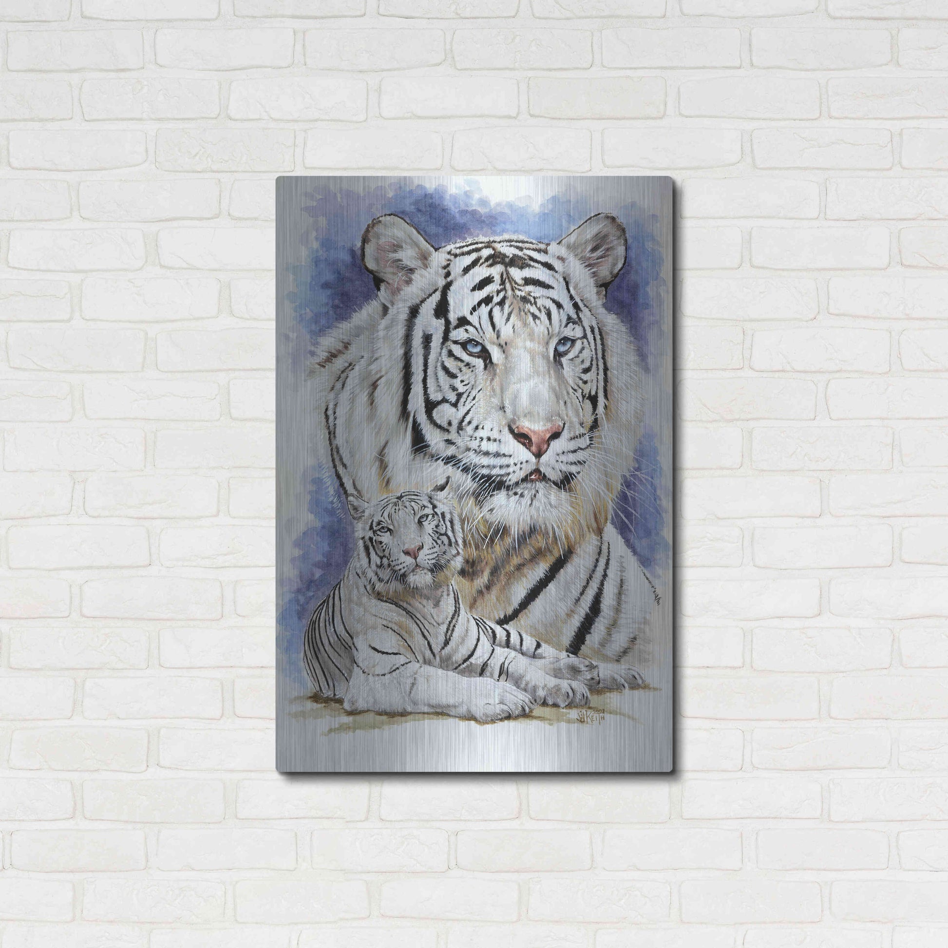 Luxe Metal Art 'Dignity' by Barbara Keith, Metal Wall Art,24x36