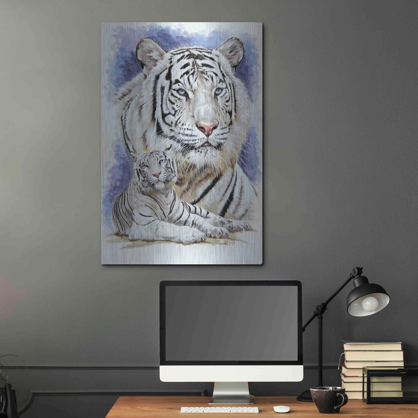 Luxe Metal Art 'Dignity' by Barbara Keith, Metal Wall Art,24x36