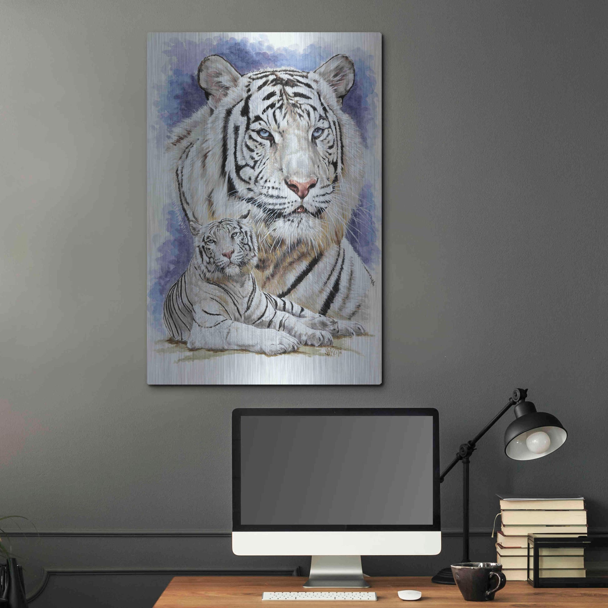 Luxe Metal Art 'Dignity' by Barbara Keith, Metal Wall Art,24x36