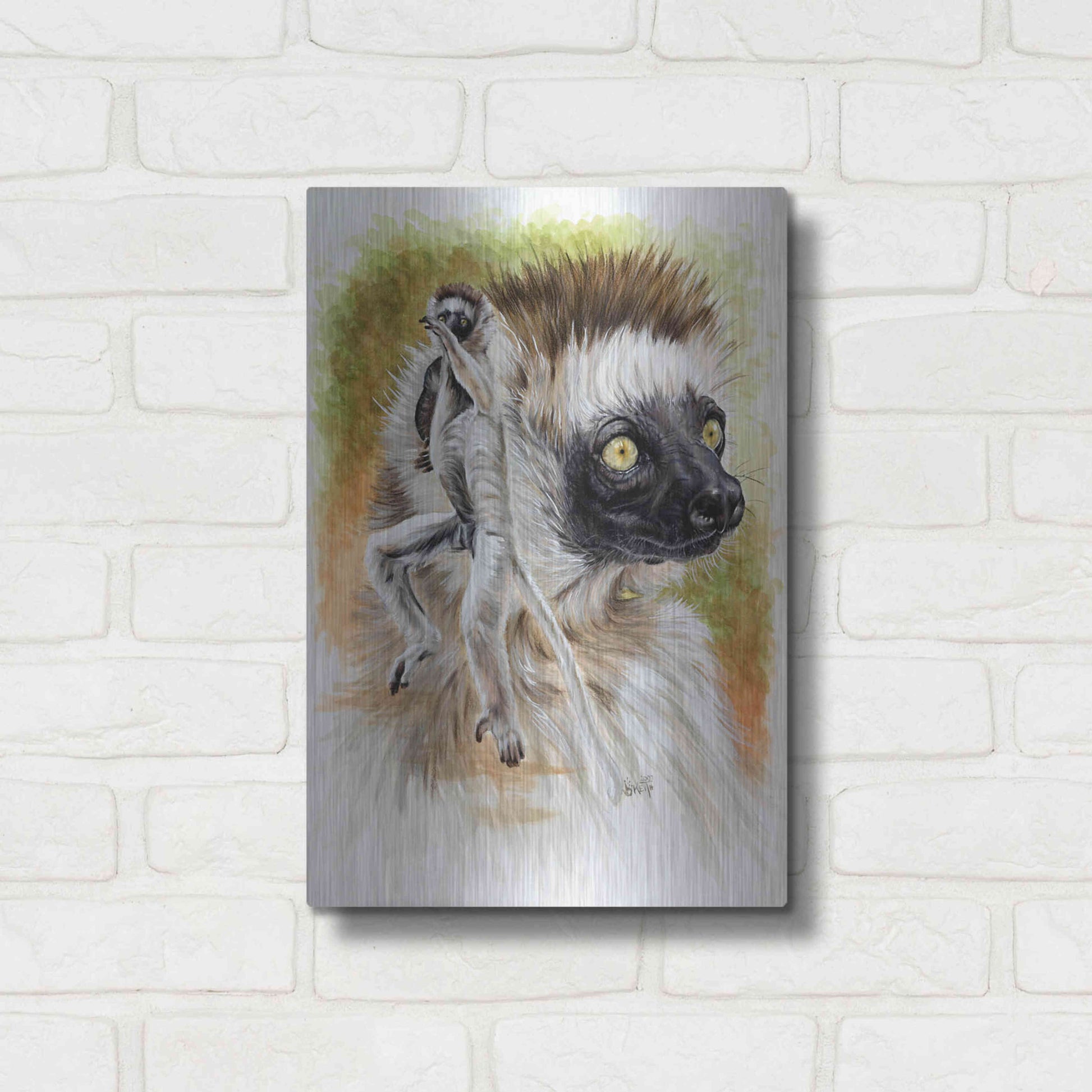 Luxe Metal Art 'Agile' by Barbara Keith, Metal Wall Art,12x16