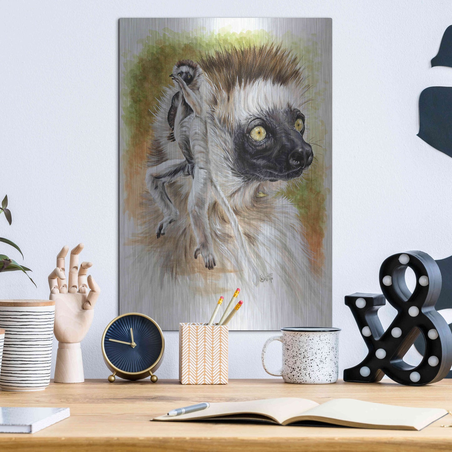 Luxe Metal Art 'Agile' by Barbara Keith, Metal Wall Art,12x16