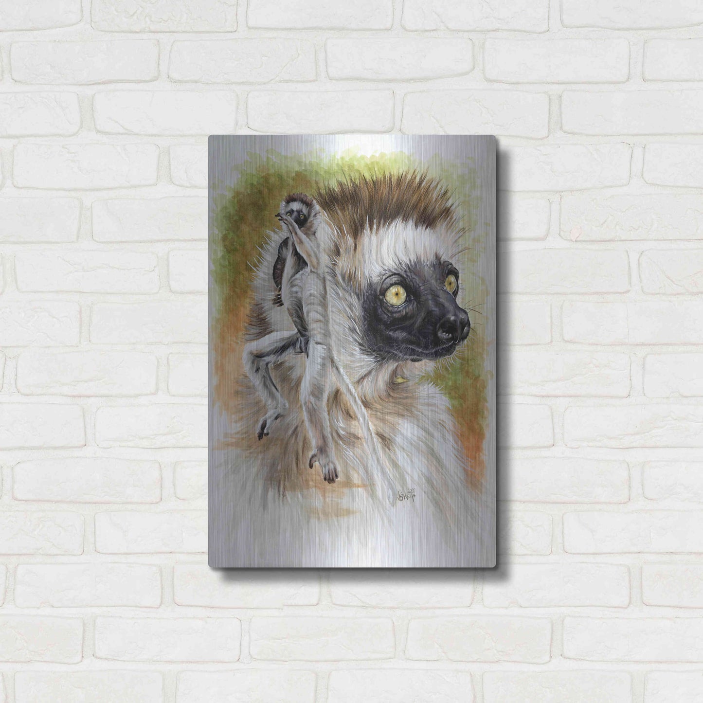 Luxe Metal Art 'Agile' by Barbara Keith, Metal Wall Art,16x24