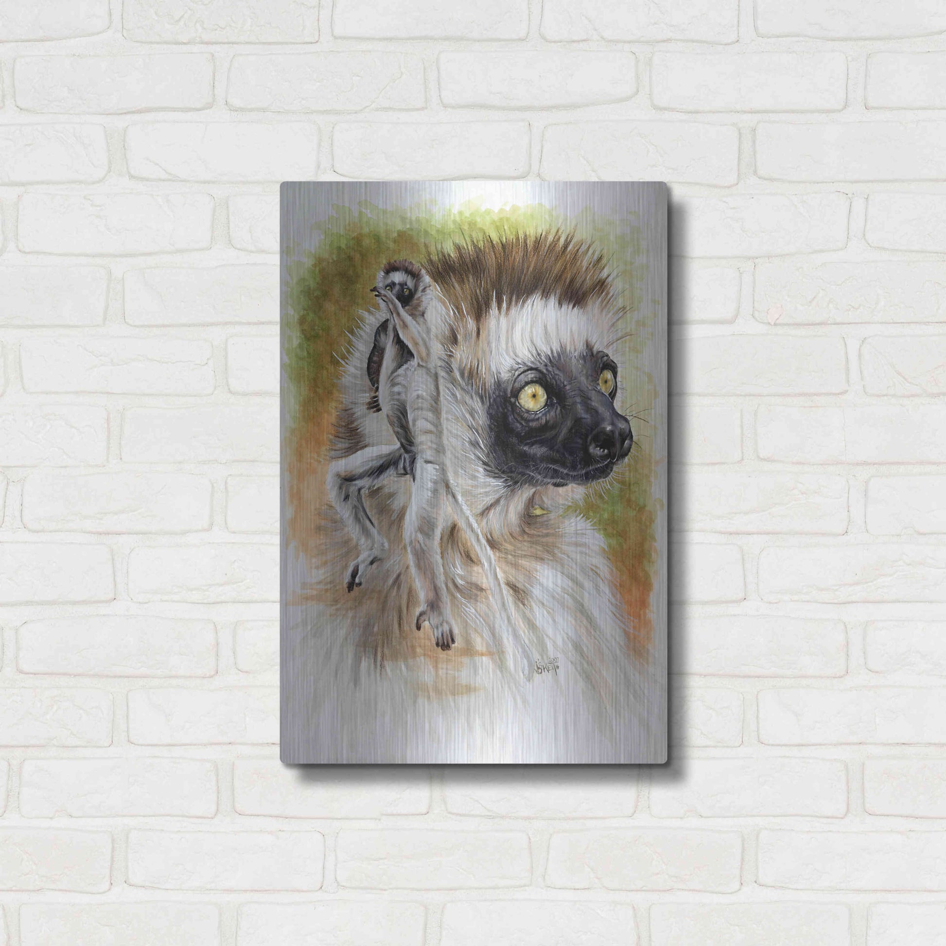 Luxe Metal Art 'Agile' by Barbara Keith, Metal Wall Art,16x24