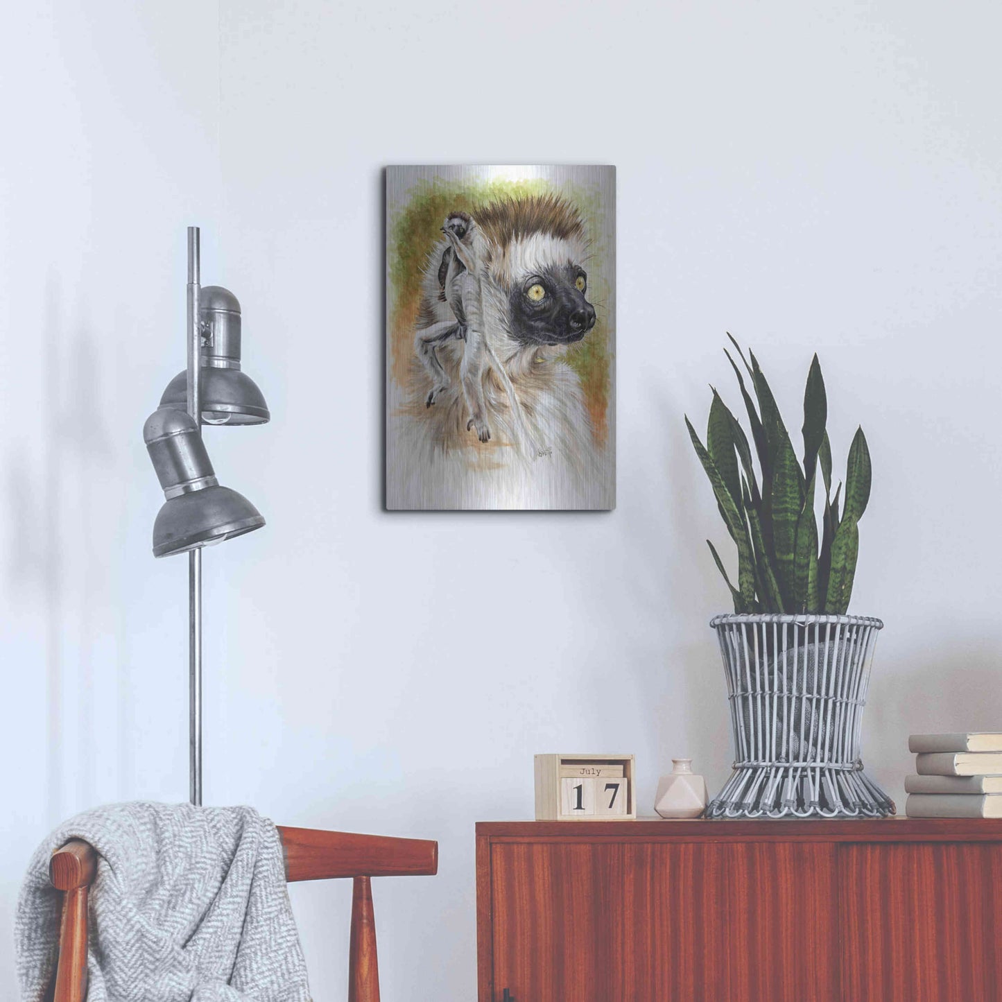 Luxe Metal Art 'Agile' by Barbara Keith, Metal Wall Art,16x24