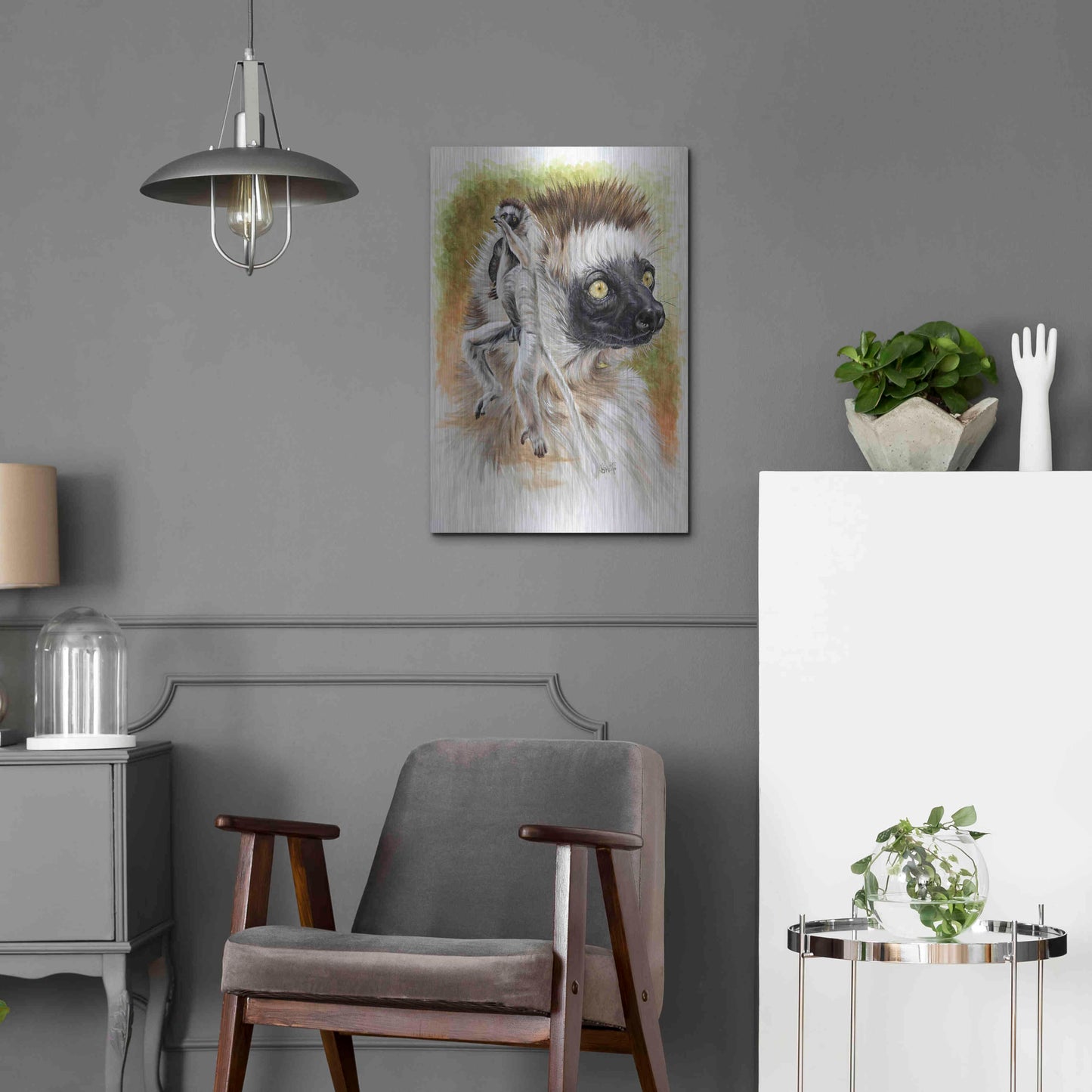 Luxe Metal Art 'Agile' by Barbara Keith, Metal Wall Art,16x24