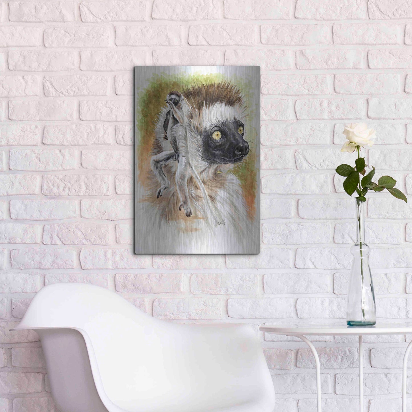 Luxe Metal Art 'Agile' by Barbara Keith, Metal Wall Art,16x24