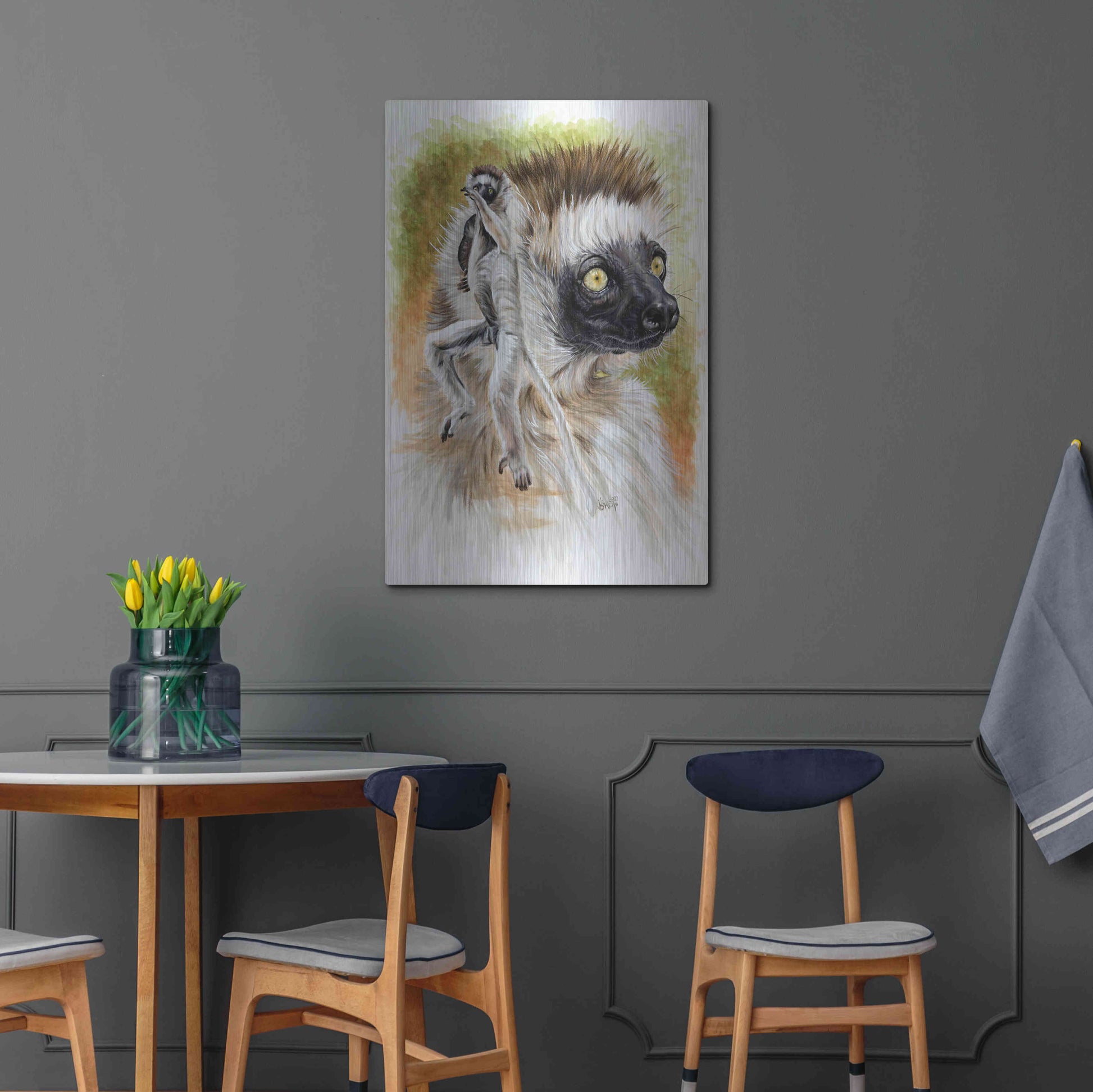 Luxe Metal Art 'Agile' by Barbara Keith, Metal Wall Art,24x36