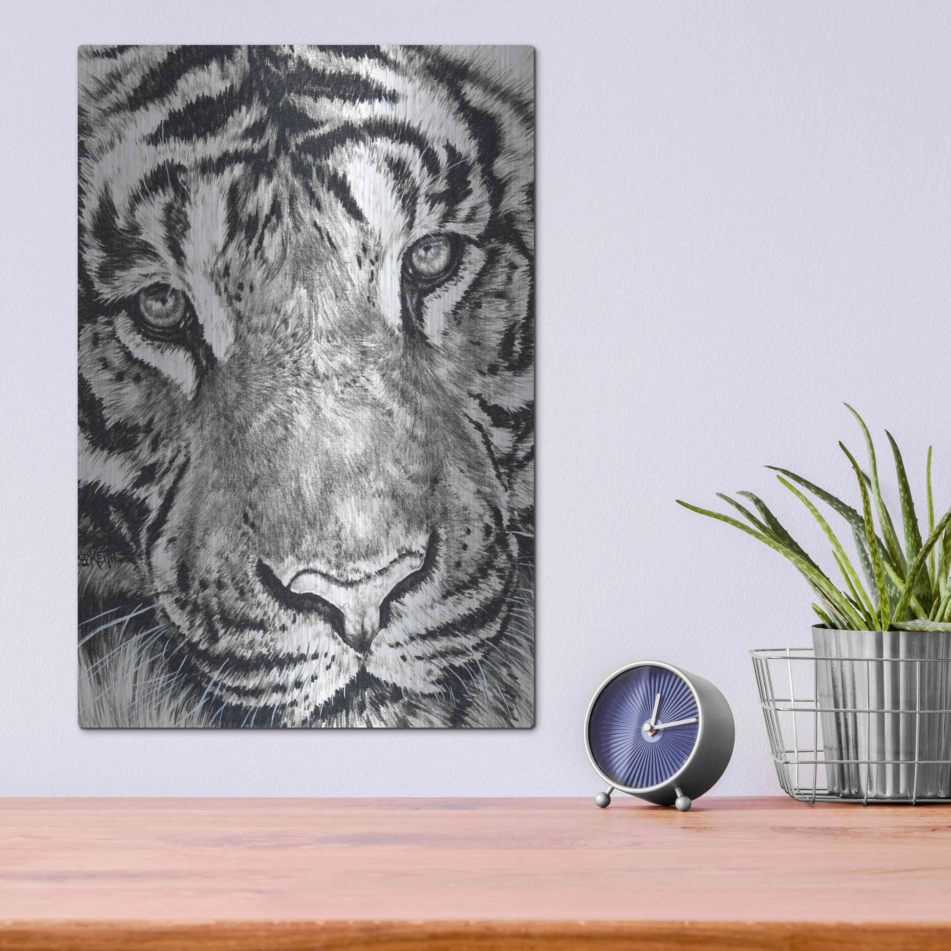 Luxe Metal Art 'Dreamer' by Barbara Keith, Metal Wall Art,12x16