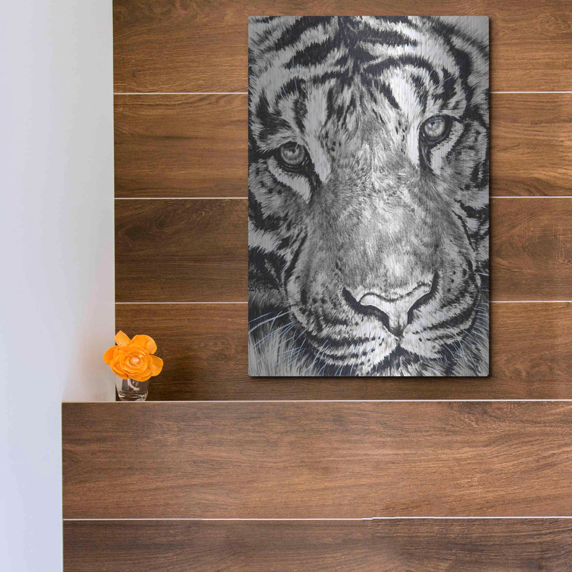 Luxe Metal Art 'Dreamer' by Barbara Keith, Metal Wall Art,12x16