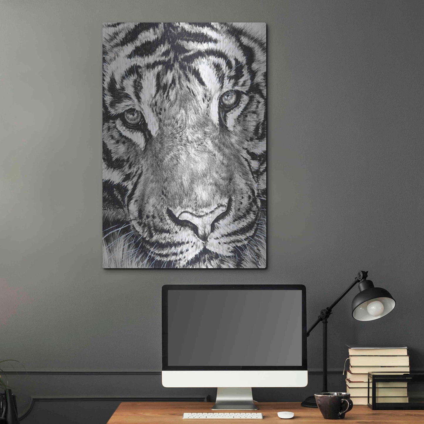 Luxe Metal Art 'Dreamer' by Barbara Keith, Metal Wall Art,24x36