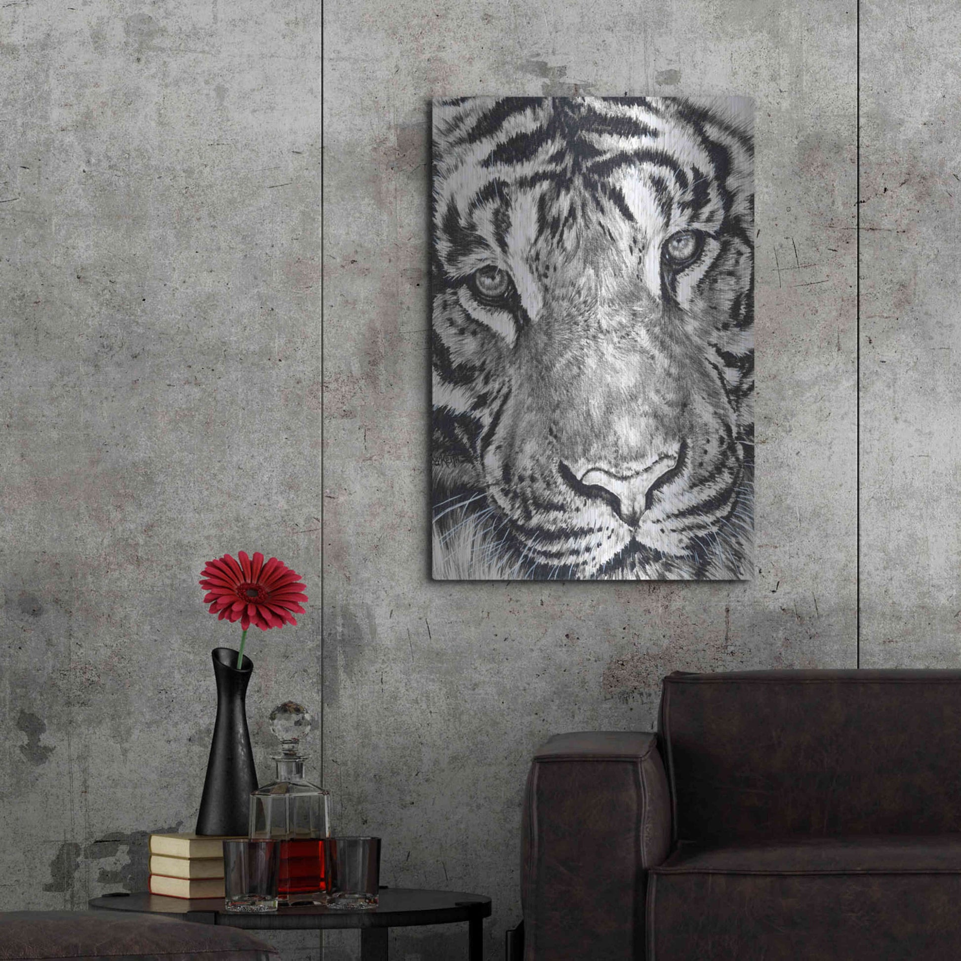 Luxe Metal Art 'Dreamer' by Barbara Keith, Metal Wall Art,24x36