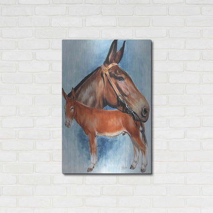 Luxe Metal Art 'Donkey' by Barbara Keith, Metal Wall Art,24x36