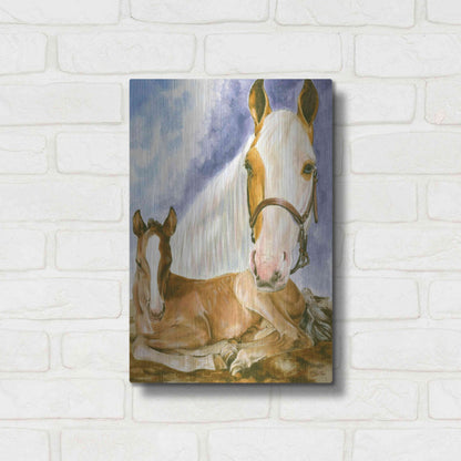 Luxe Metal Art 'Missouri Fox Trotter' by Barbara Keith, Metal Wall Art,12x16