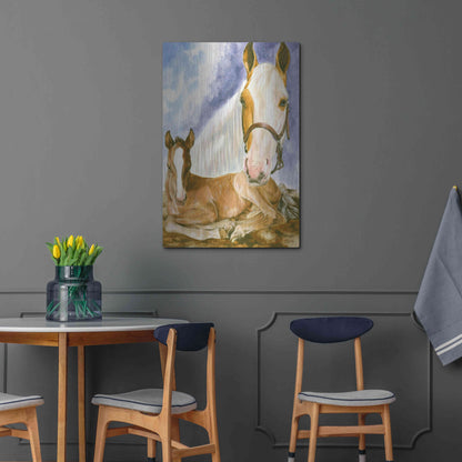 Luxe Metal Art 'Missouri Fox Trotter' by Barbara Keith, Metal Wall Art,24x36