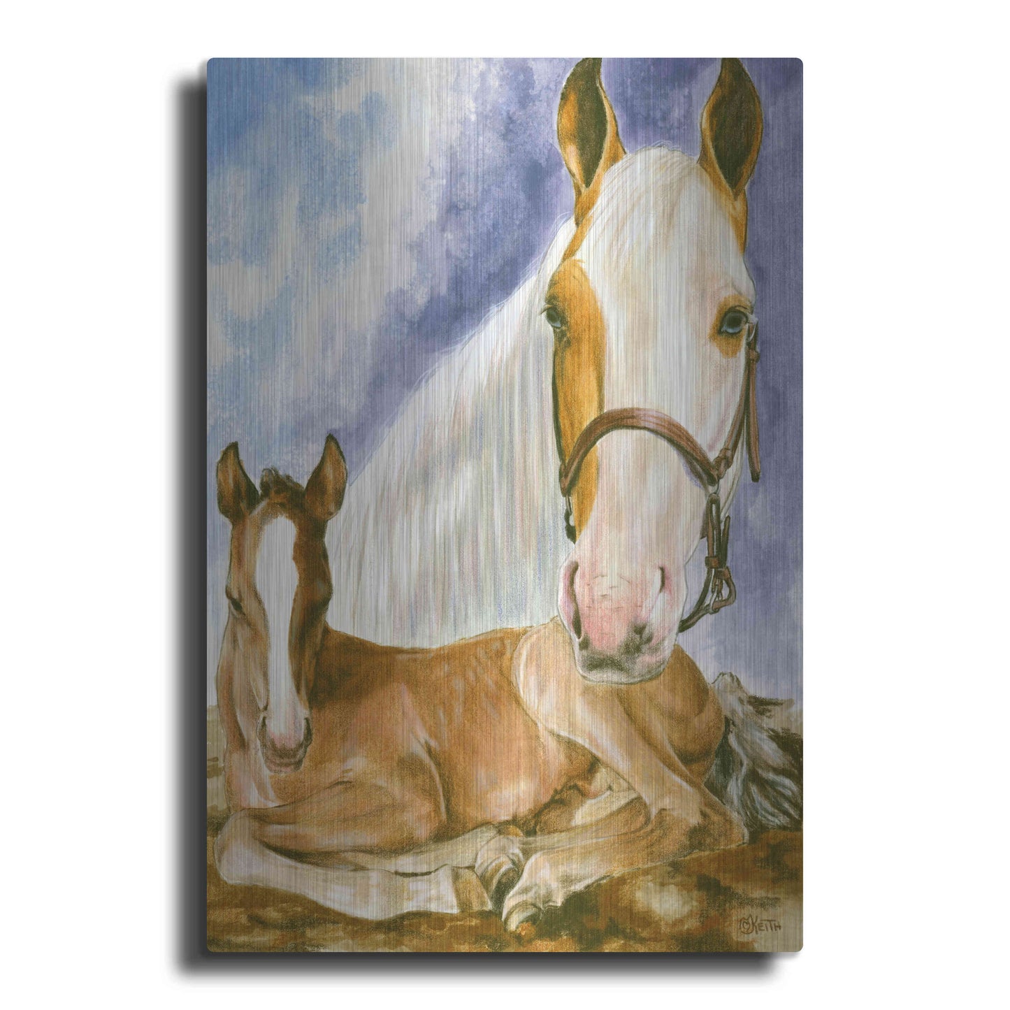 Luxe Metal Art 'Missouri Fox Trotter' by Barbara Keith, Metal Wall Art