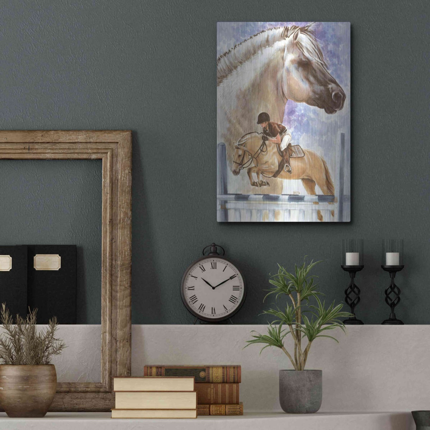 Luxe Metal Art 'Norwegian Fjord' by Barbara Keith, Metal Wall Art,12x16