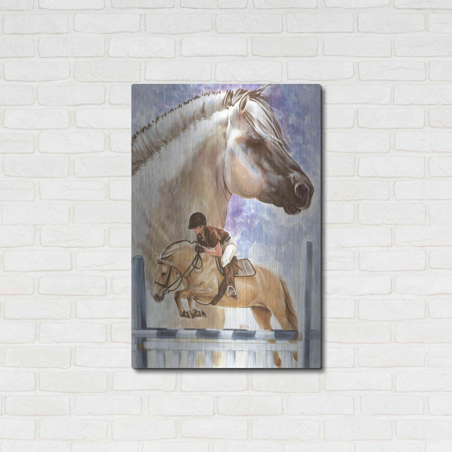 Luxe Metal Art 'Norwegian Fjord' by Barbara Keith, Metal Wall Art,24x36