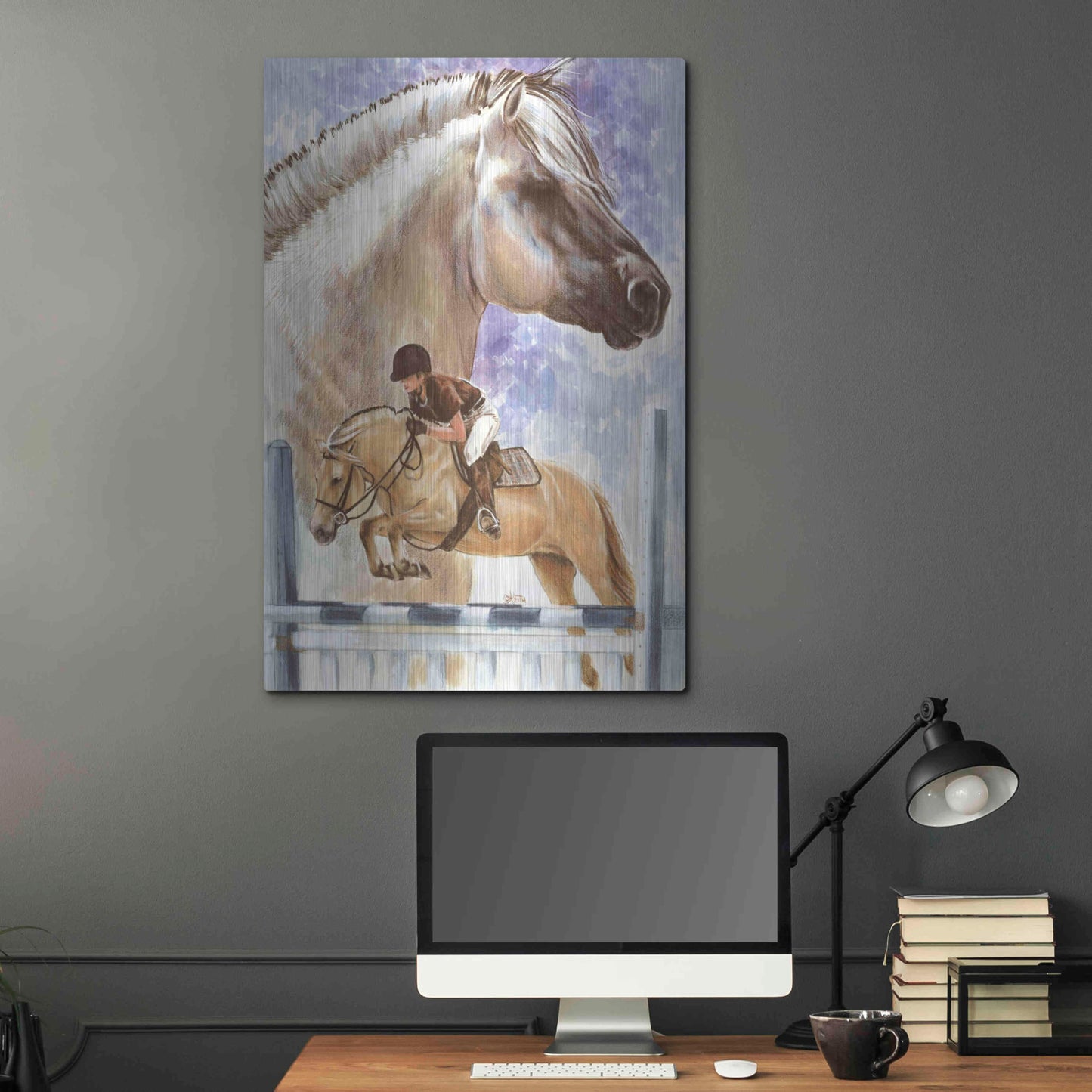 Luxe Metal Art 'Norwegian Fjord' by Barbara Keith, Metal Wall Art,24x36