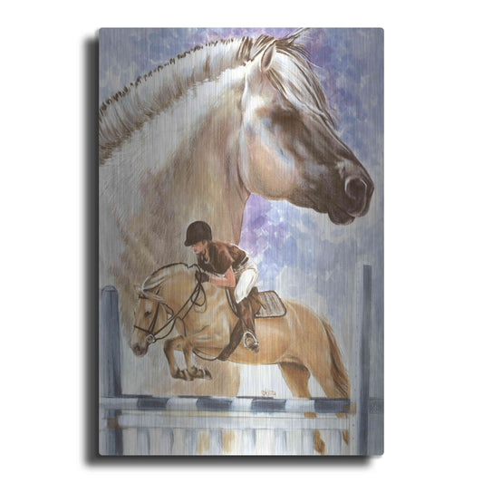 Luxe Metal Art 'Norwegian Fjord' by Barbara Keith, Metal Wall Art