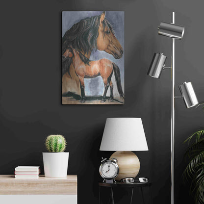 Luxe Metal Art 'Kiger Mustang' by Barbara Keith, Metal Wall Art,16x24