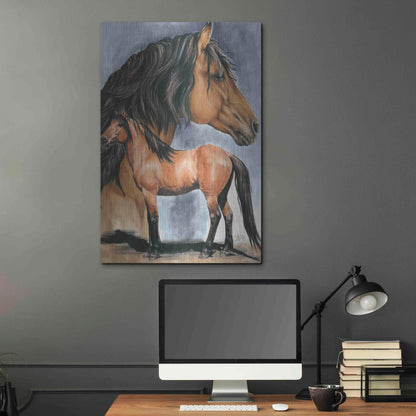 Luxe Metal Art 'Kiger Mustang' by Barbara Keith, Metal Wall Art,24x36