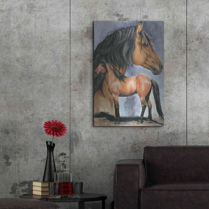 Luxe Metal Art 'Kiger Mustang' by Barbara Keith, Metal Wall Art,24x36