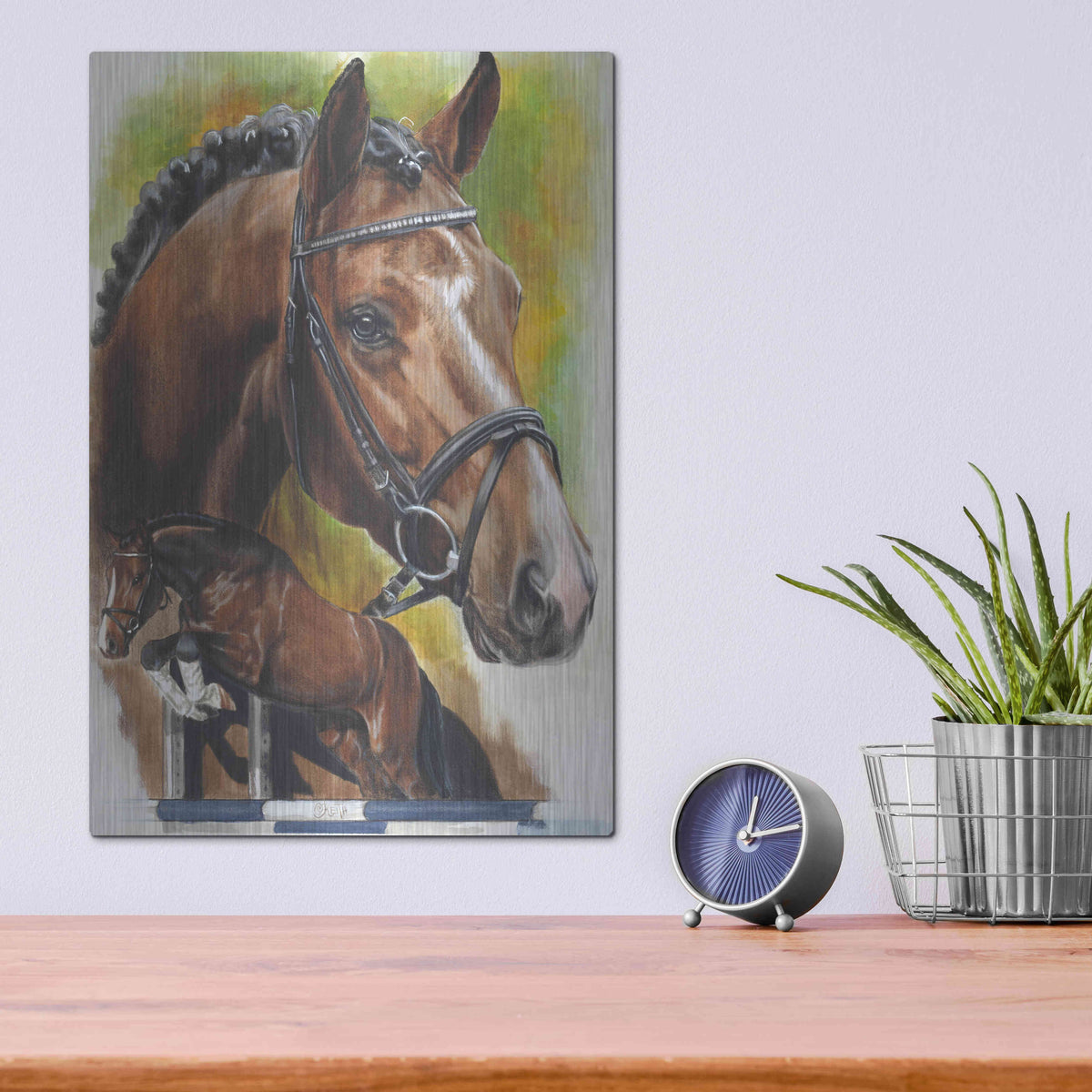 Luxe Metal Art 'Oldenberg' by Barbara Keith, Metal Wall Art,12x16