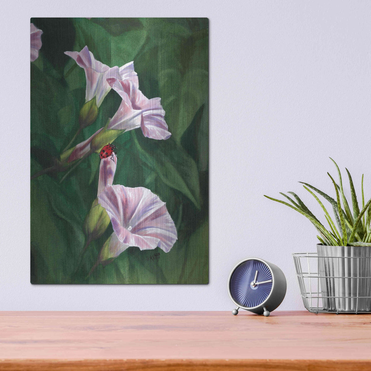 Luxe Metal Art 'Morning' by Barbara Keith, Metal Wall Art,12x16