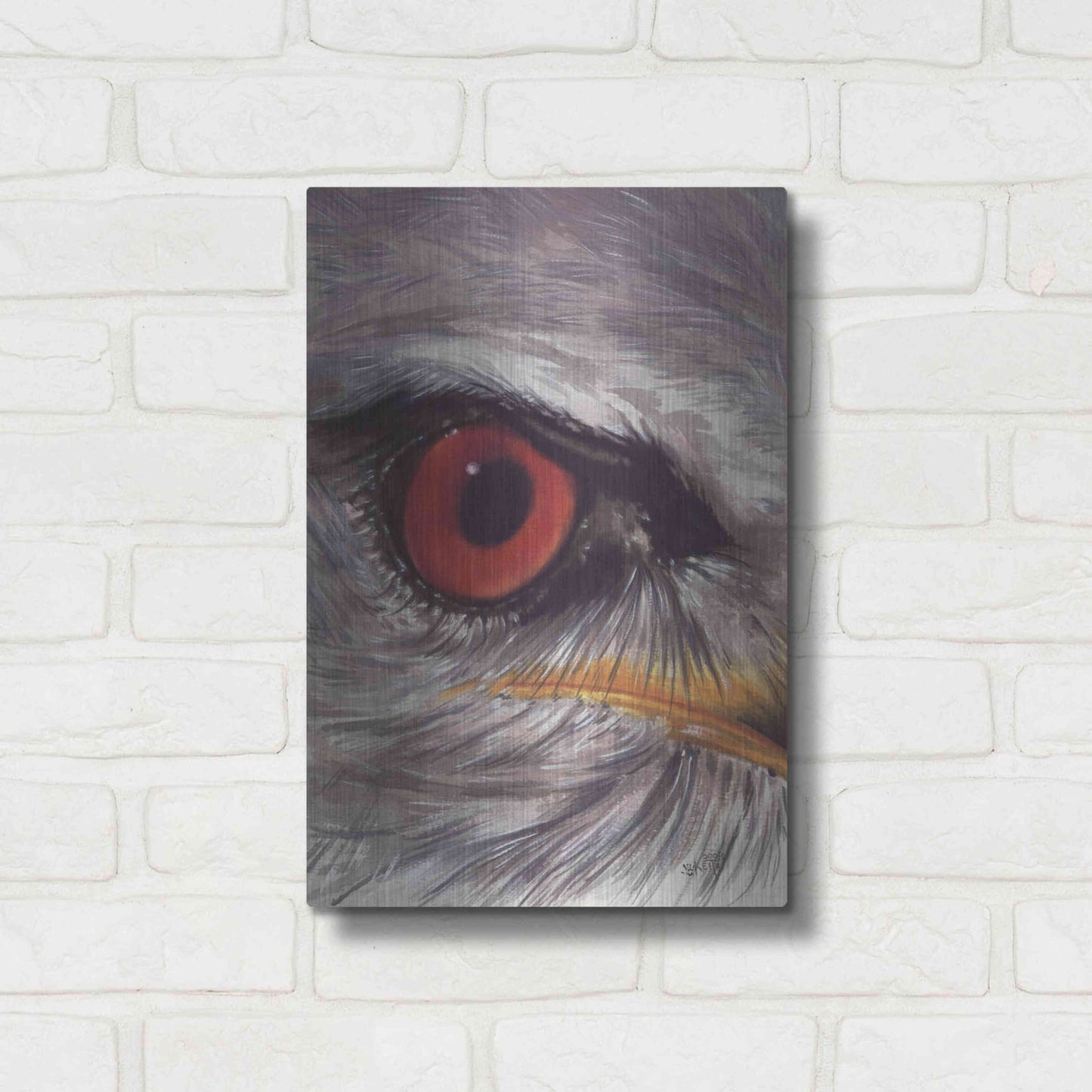 Luxe Metal Art 'Eye Catching Kite' by Barbara Keith, Metal Wall Art,12x16