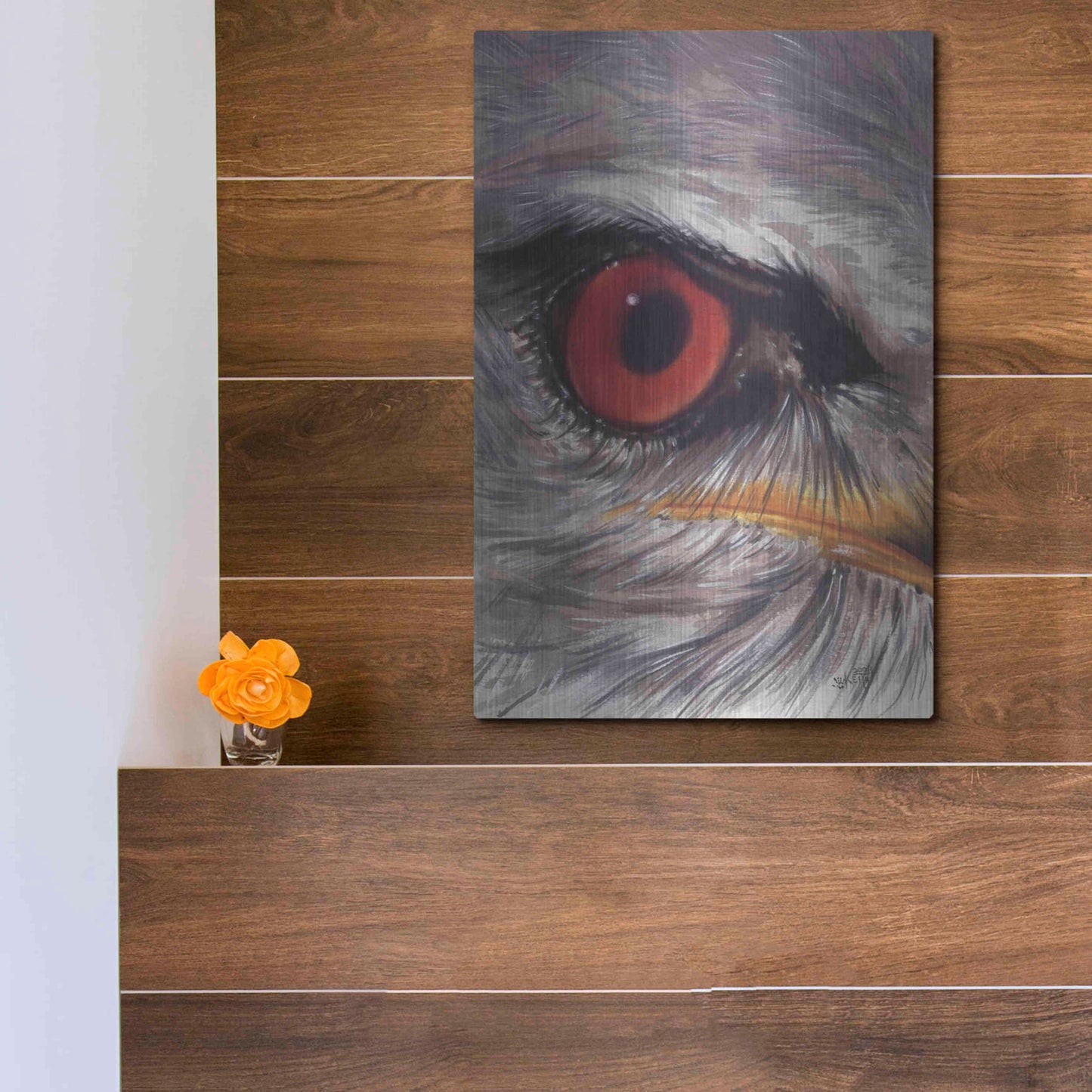 Luxe Metal Art 'Eye Catching Kite' by Barbara Keith, Metal Wall Art,12x16