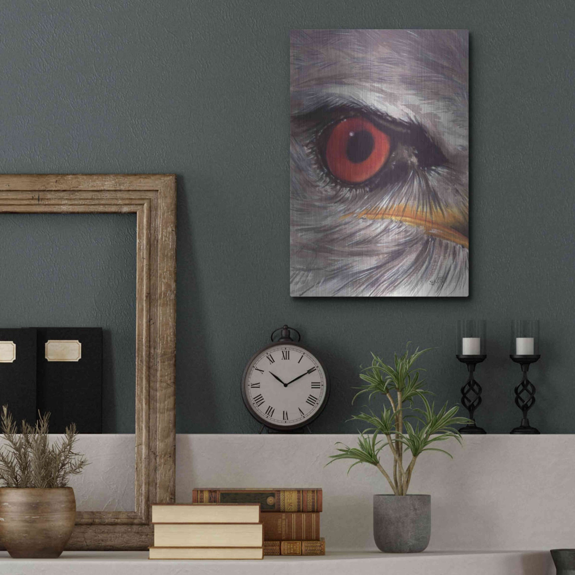 Luxe Metal Art 'Eye Catching Kite' by Barbara Keith, Metal Wall Art,12x16