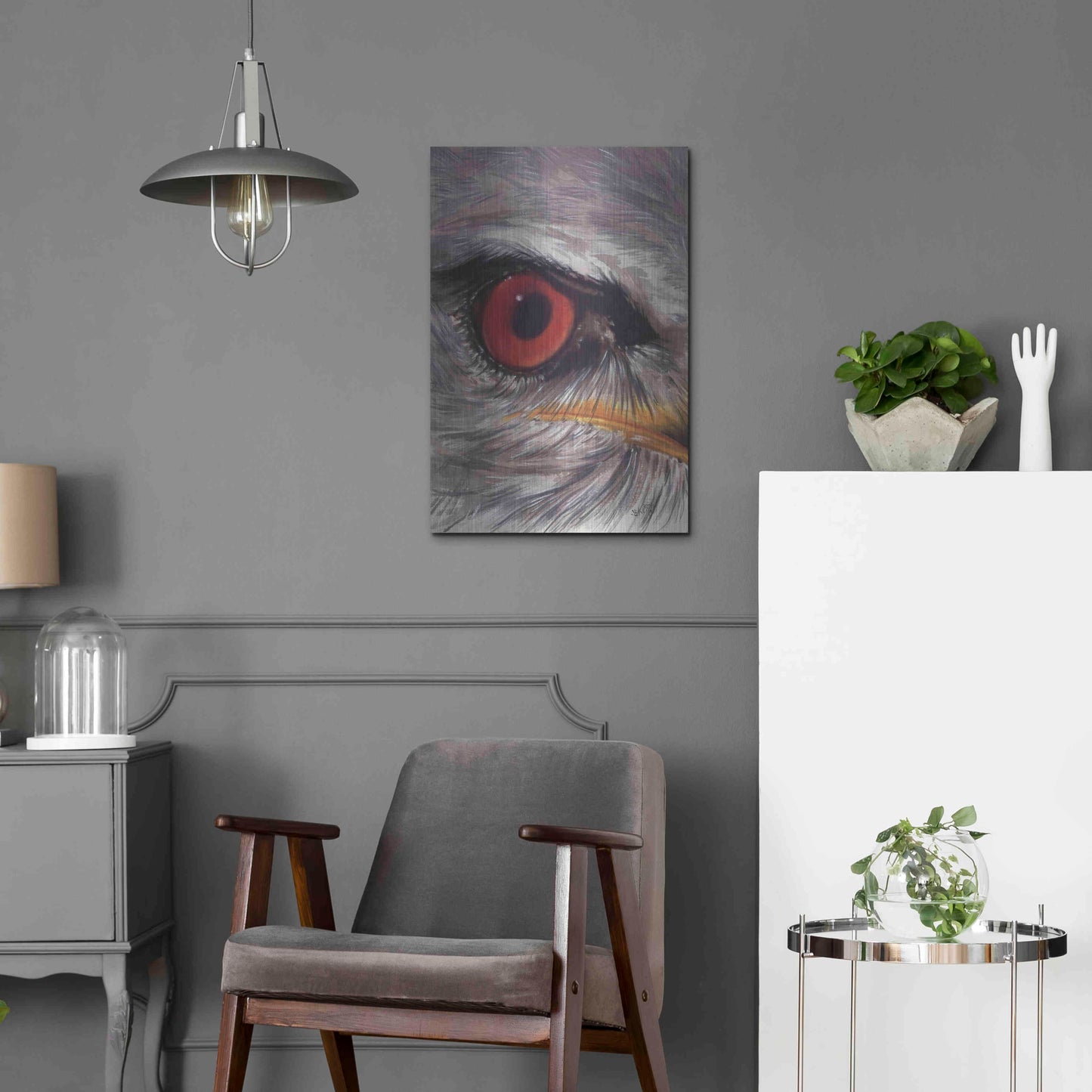 Luxe Metal Art 'Eye Catching Kite' by Barbara Keith, Metal Wall Art,16x24