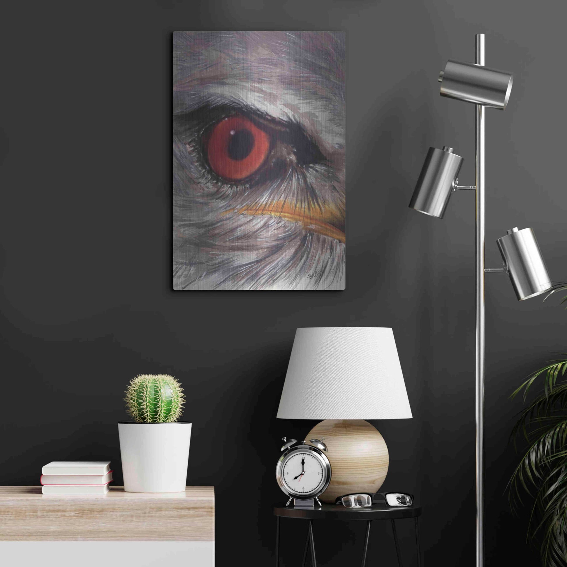 Luxe Metal Art 'Eye Catching Kite' by Barbara Keith, Metal Wall Art,16x24