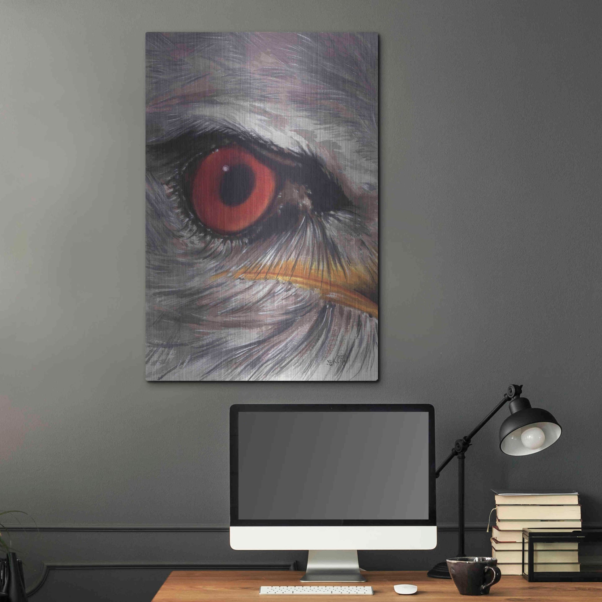 Luxe Metal Art 'Eye Catching Kite' by Barbara Keith, Metal Wall Art,24x36