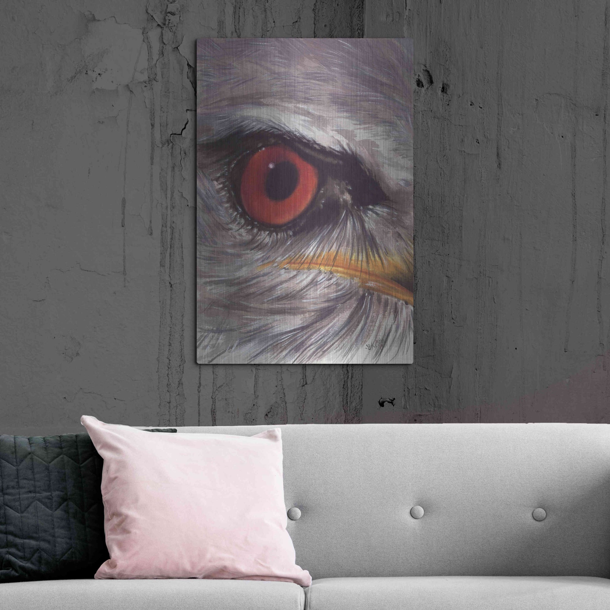 Luxe Metal Art 'Eye Catching Kite' by Barbara Keith, Metal Wall Art,24x36