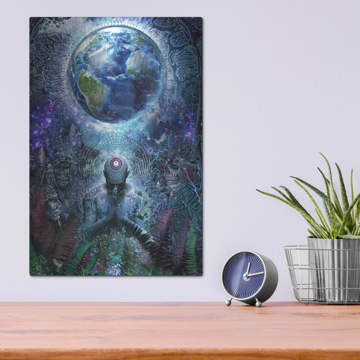 'Gratitude for the Earth and Sky' by Cameron Gray – Metal Wall Art, 12x16 room view