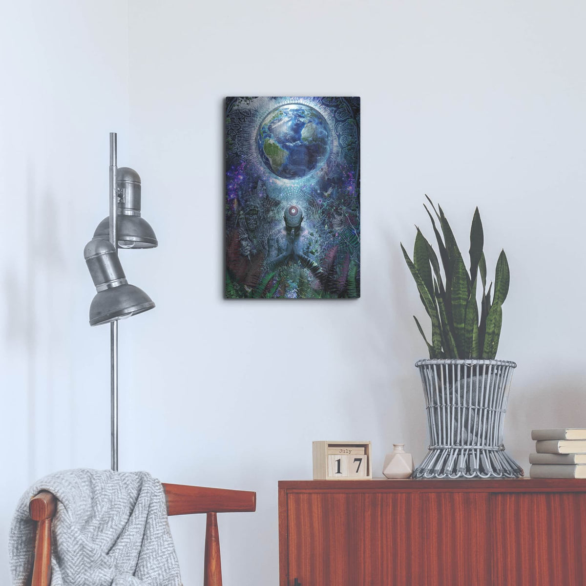 'Gratitude for the Earth and Sky' by Cameron Gray – Metal Wall Art, 16x24 room view
