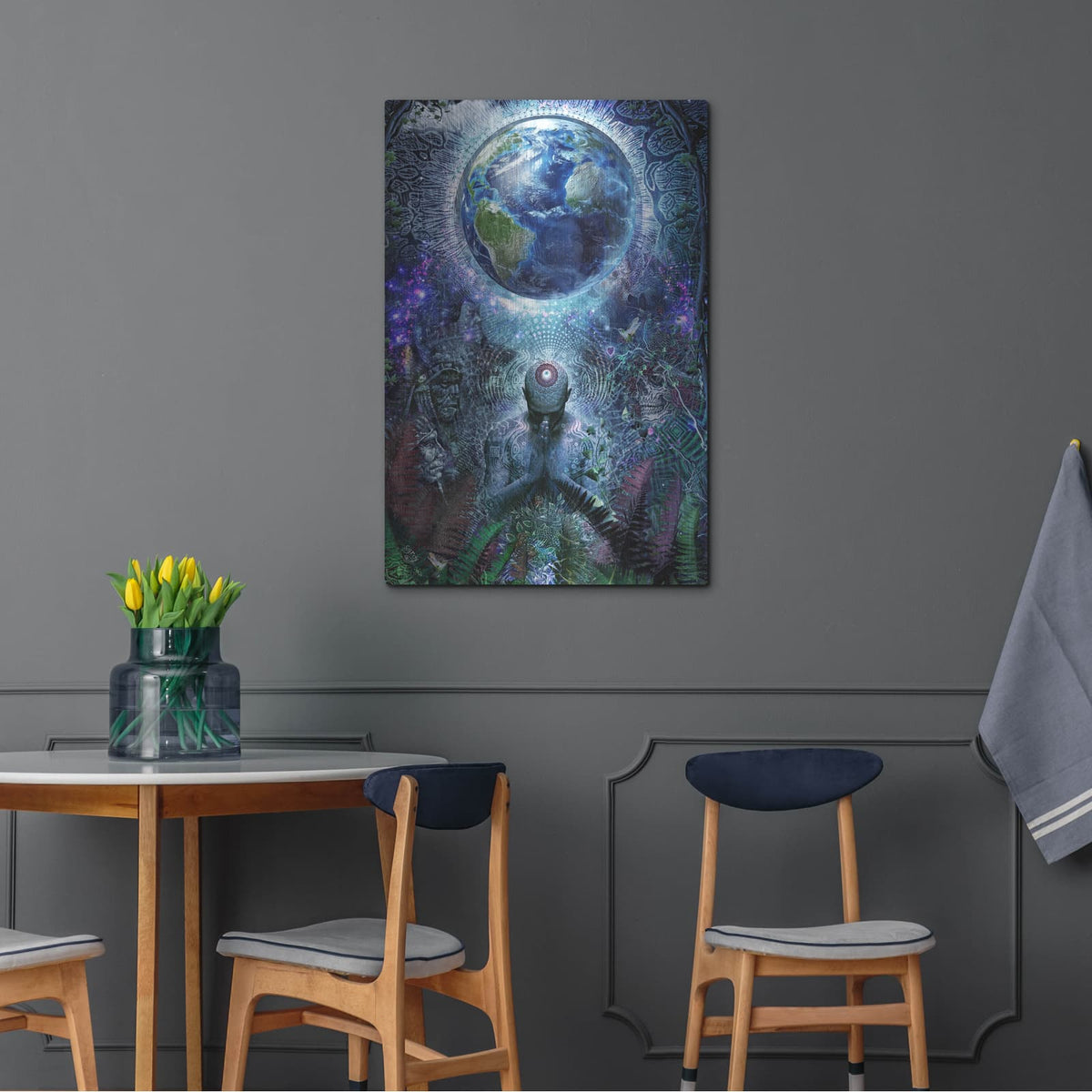 'Gratitude for the Earth and Sky' by Cameron Gray – Metal Wall Art, 24x36 room view