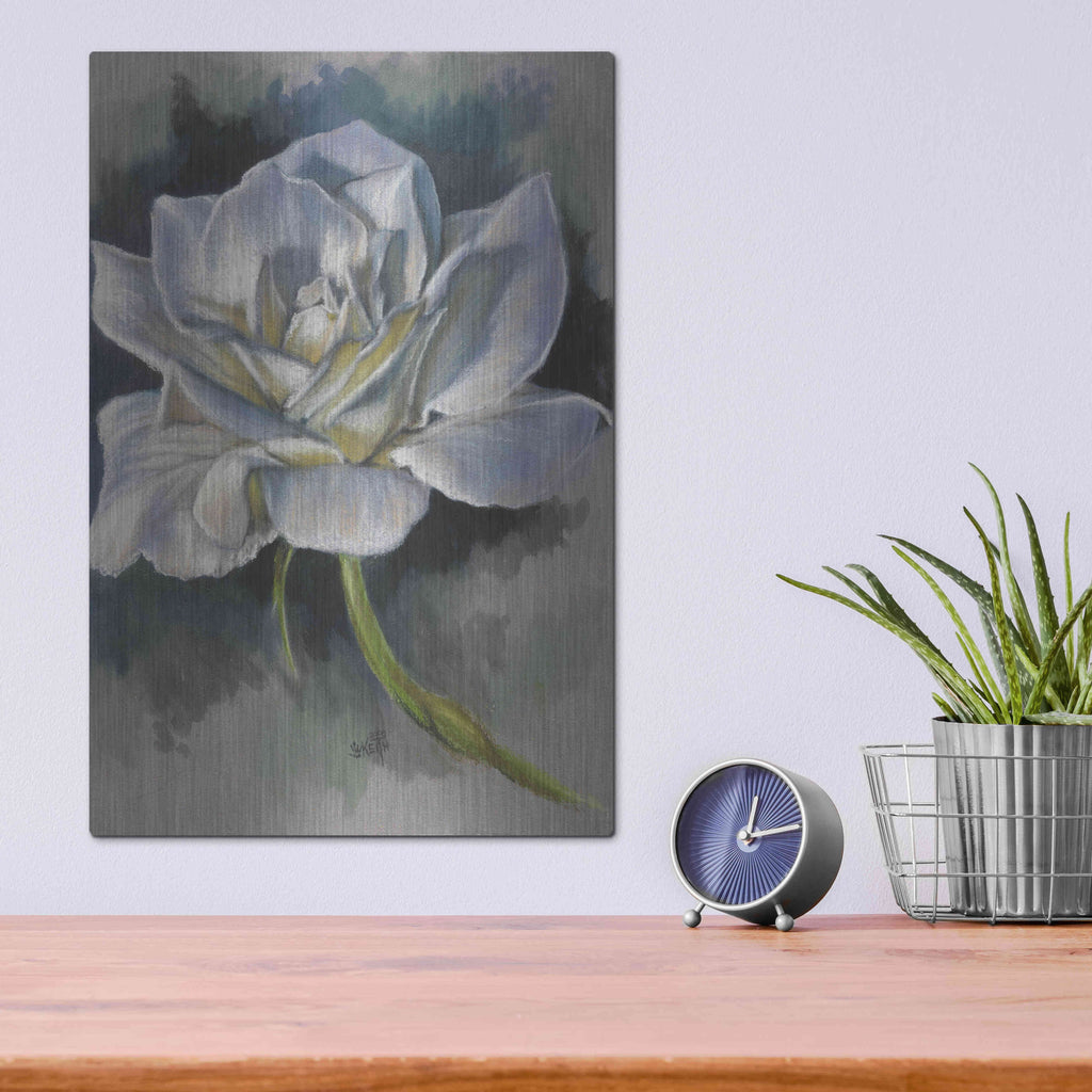 Luxe Metal Art 'Innocence' by Barbara Keith, Metal Wall Art,12x16