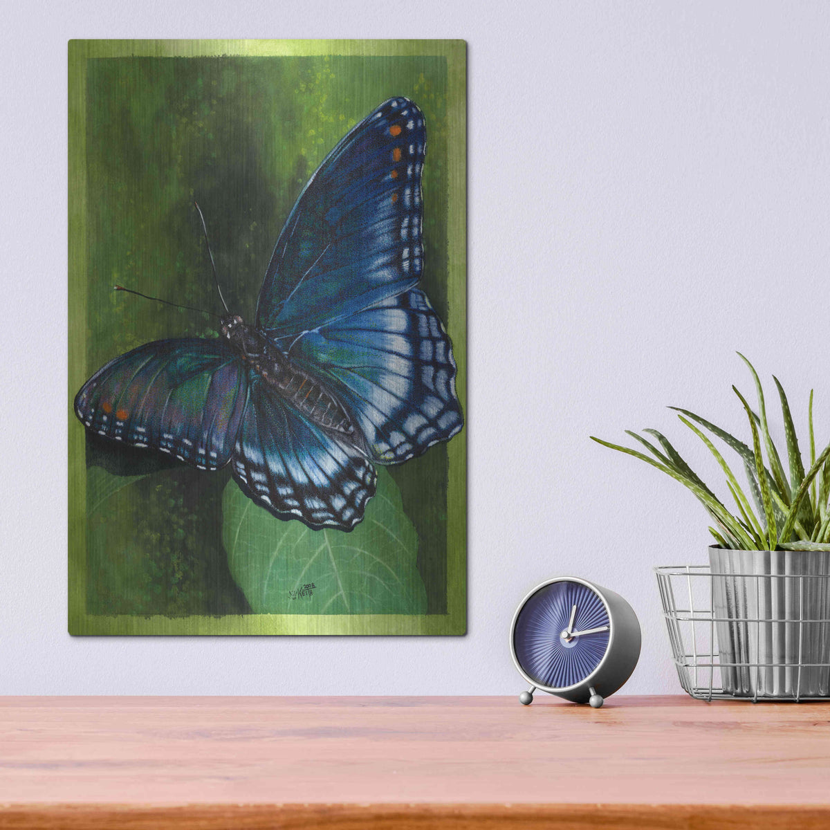 Luxe Metal Art 'Jewel Tones' by Barbara Keith, Metal Wall Art,12x16