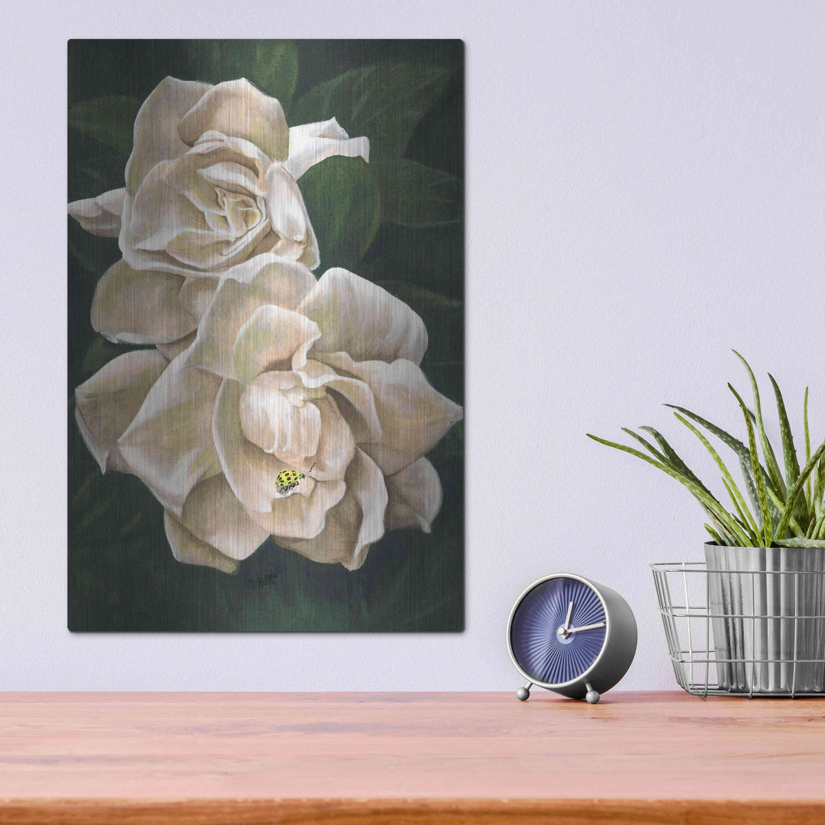 Luxe Metal Art 'Redolent' by Barbara Keith, Metal Wall Art,12x16