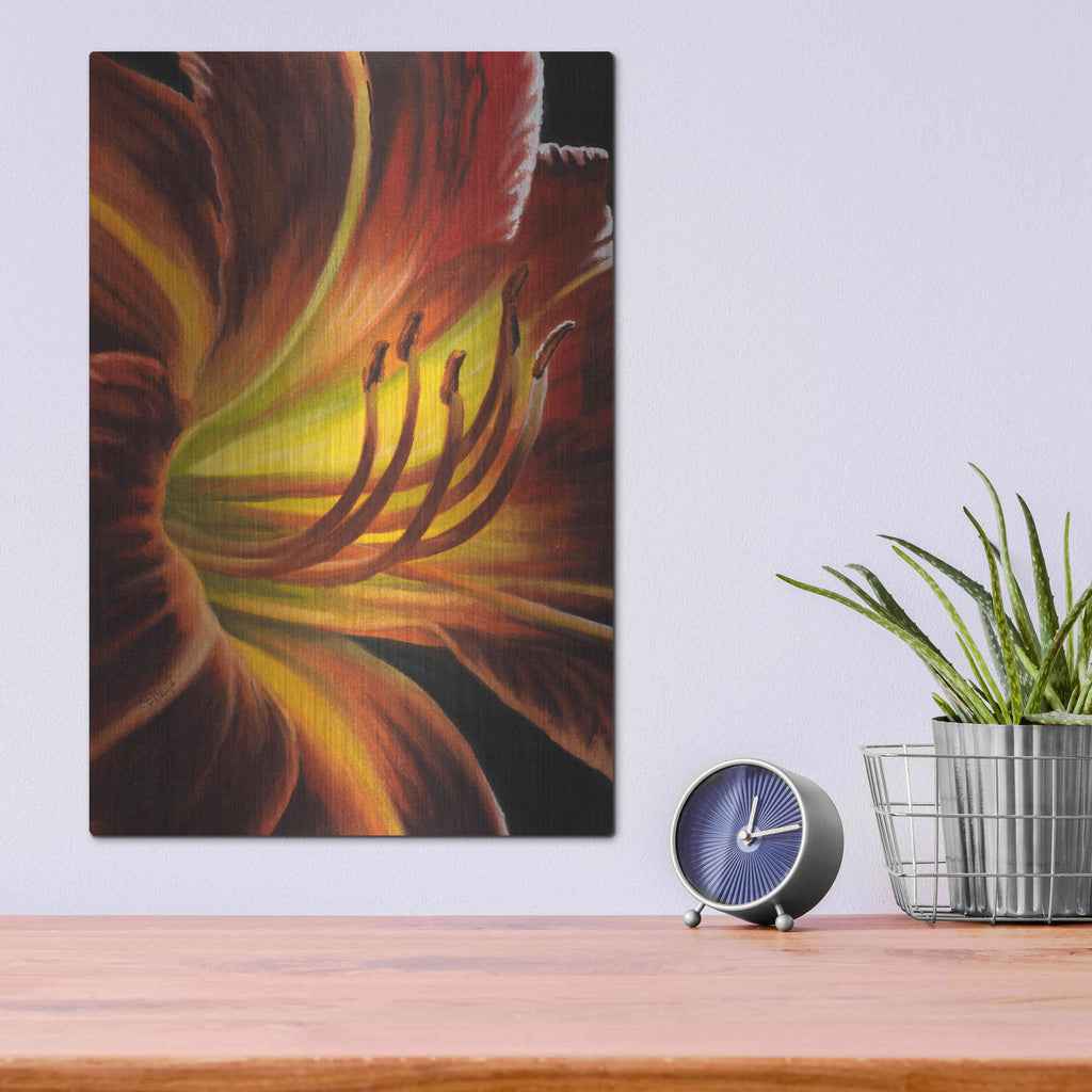 Luxe Metal Art 'Tones' by Barbara Keith, Metal Wall Art,12x16