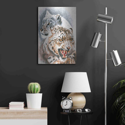 Luxe Metal Art 'Savage Perfection' by Barbara Keith, Metal Wall Art,16x24