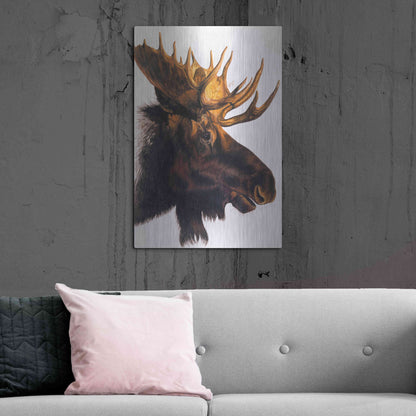 Luxe Metal Art 'Bullwinkle' by Barbara Keith, Metal Wall Art,24x36