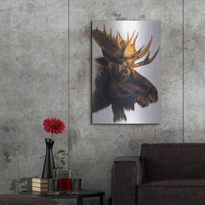 Luxe Metal Art 'Bullwinkle' by Barbara Keith, Metal Wall Art,24x36