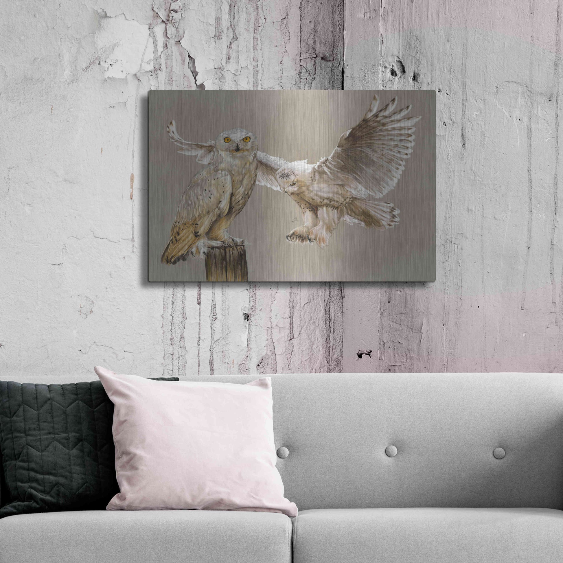 Luxe Metal Art 'Halcyon' by Barbara Keith, Metal Wall Art,36x24