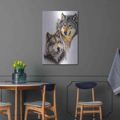 Luxe Metal Art 'Splendid Companions' by Barbara Keith, Metal Wall Art,24x36