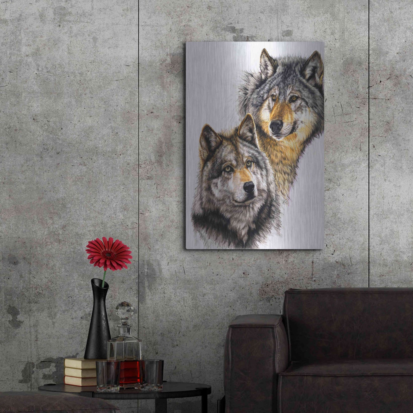 Luxe Metal Art 'Splendid Companions' by Barbara Keith, Metal Wall Art,24x36