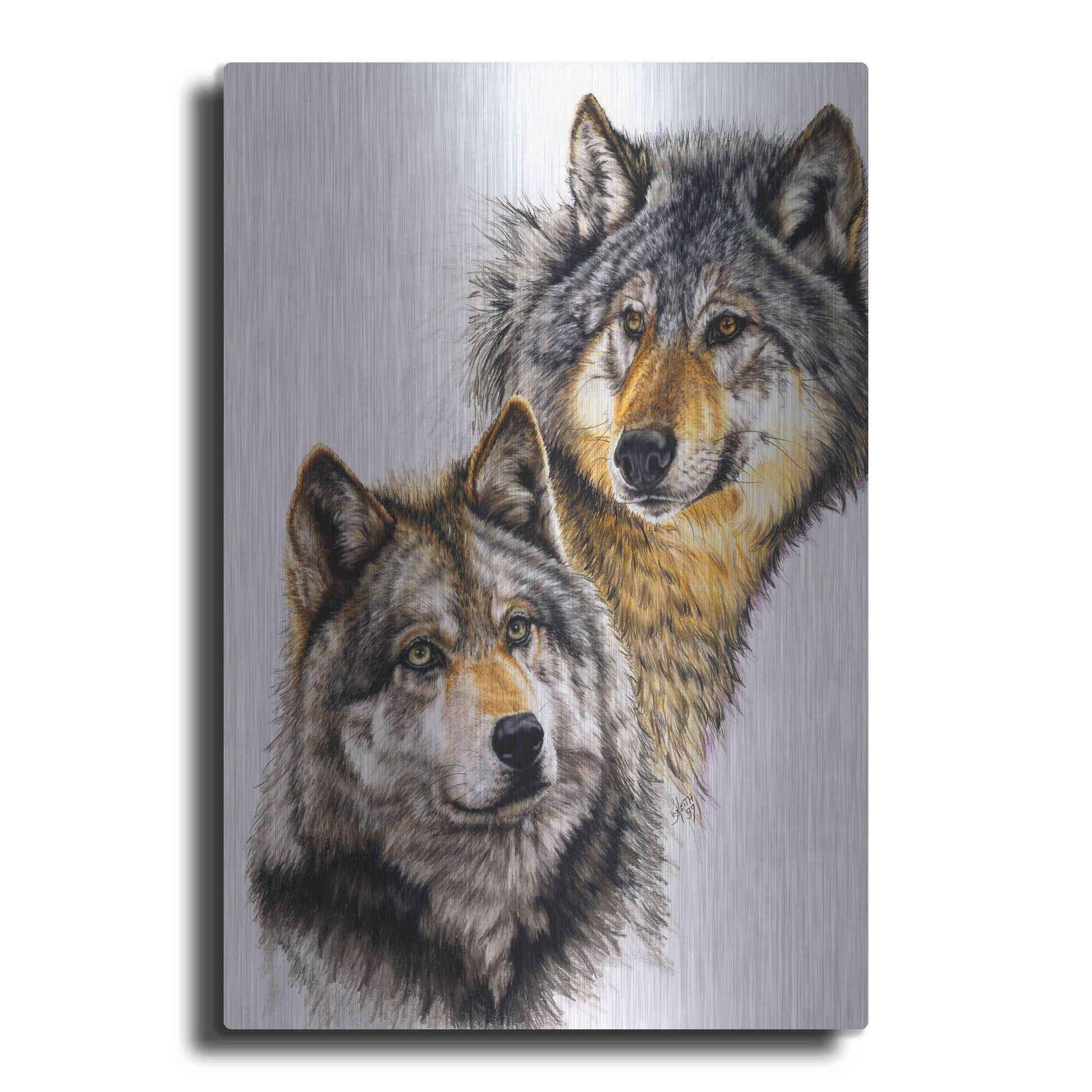 Luxe Metal Art 'Splendid Companions' by Barbara Keith, Metal Wall Art